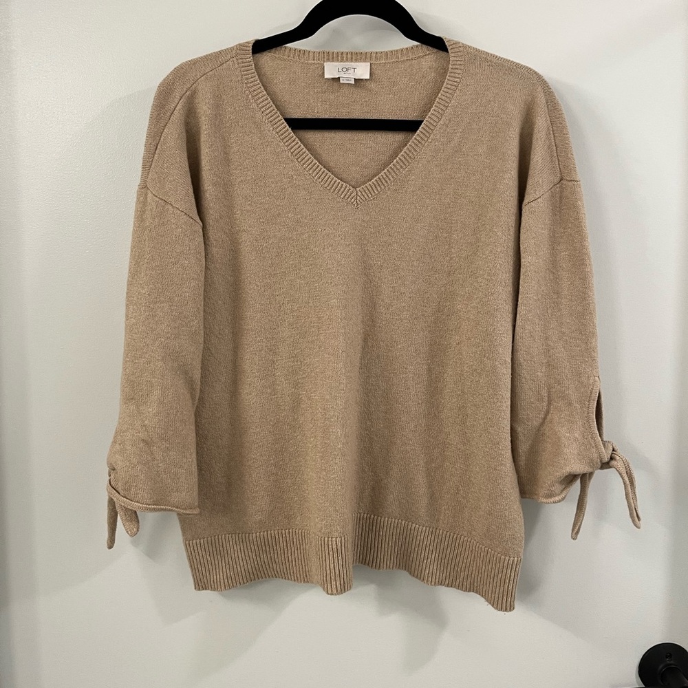 Cozy Tie Sleeve Sweater